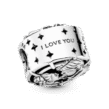 berloque charm han solo e leia  prata 925