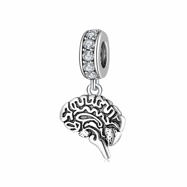 pendente em prata 925  charm profisses crebro