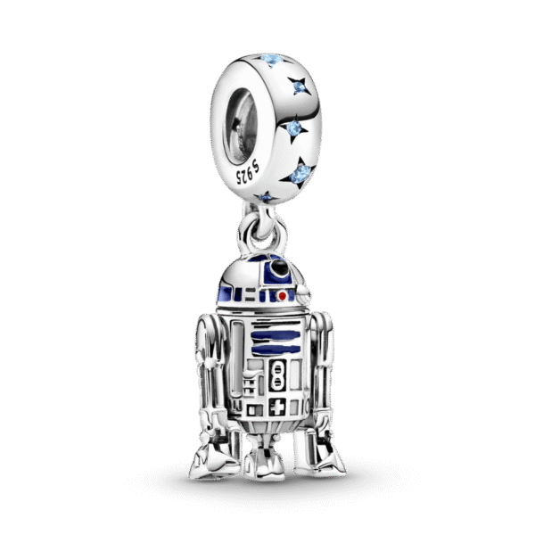 berloque charm r2d2  prata 925