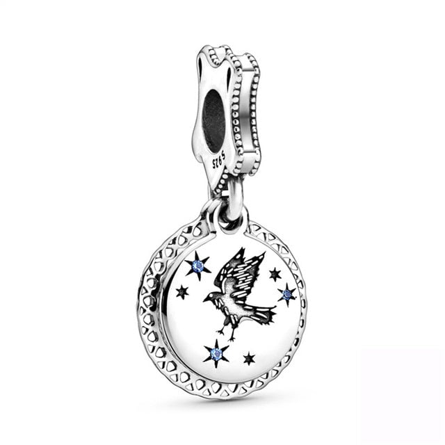 pendente em prata  charm braso corvinal harry potter