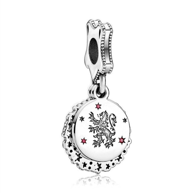 pendente em prata  charm braso grifinria harry potter
