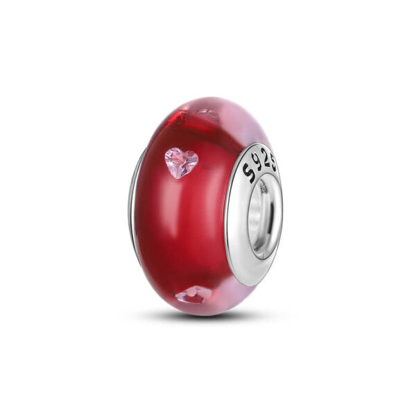 berloque murano vermelho apaixonante