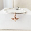 berloque pendente liblula rose