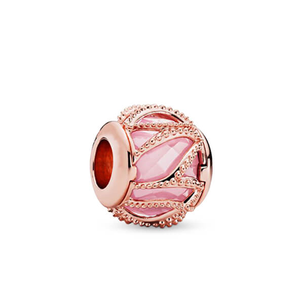 berloque rosa entrelaada rose