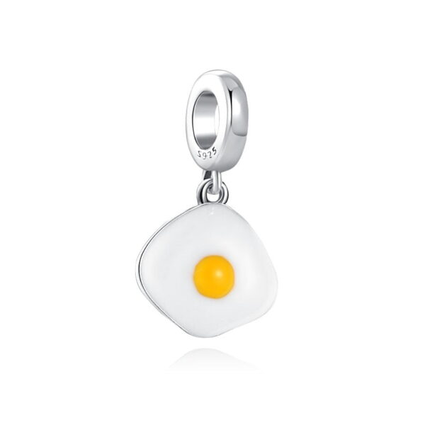 berloque charm ovo  prata 925