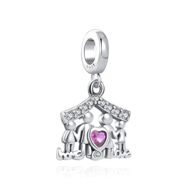 berloque charm home  prata 925