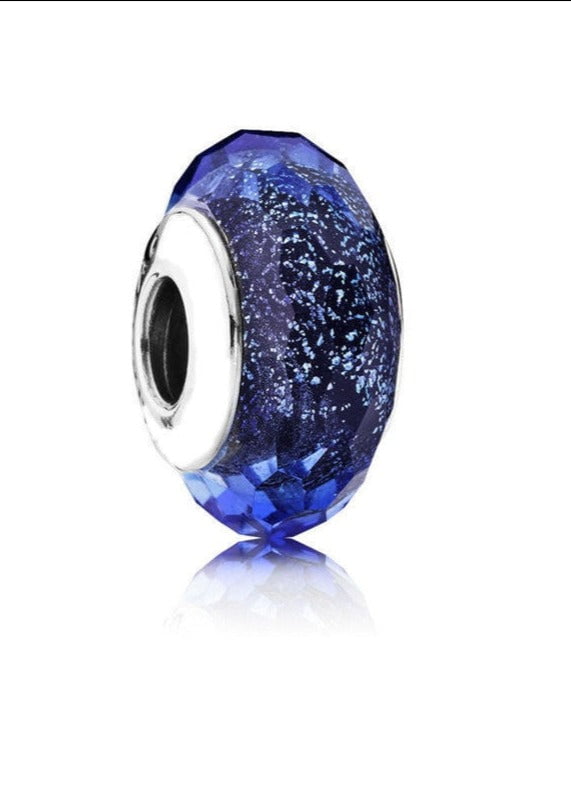 berloque charm murano  prata 925