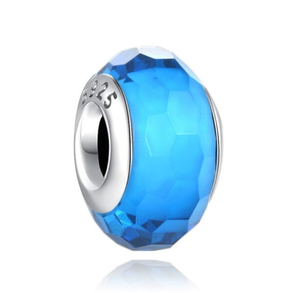 berloque charm murano  prata 925