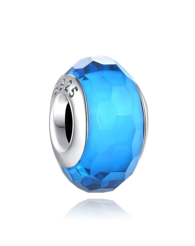 berloque charm murano  prata 925