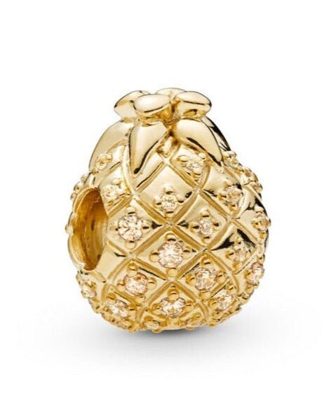 berloque charm pineapple  prata 925