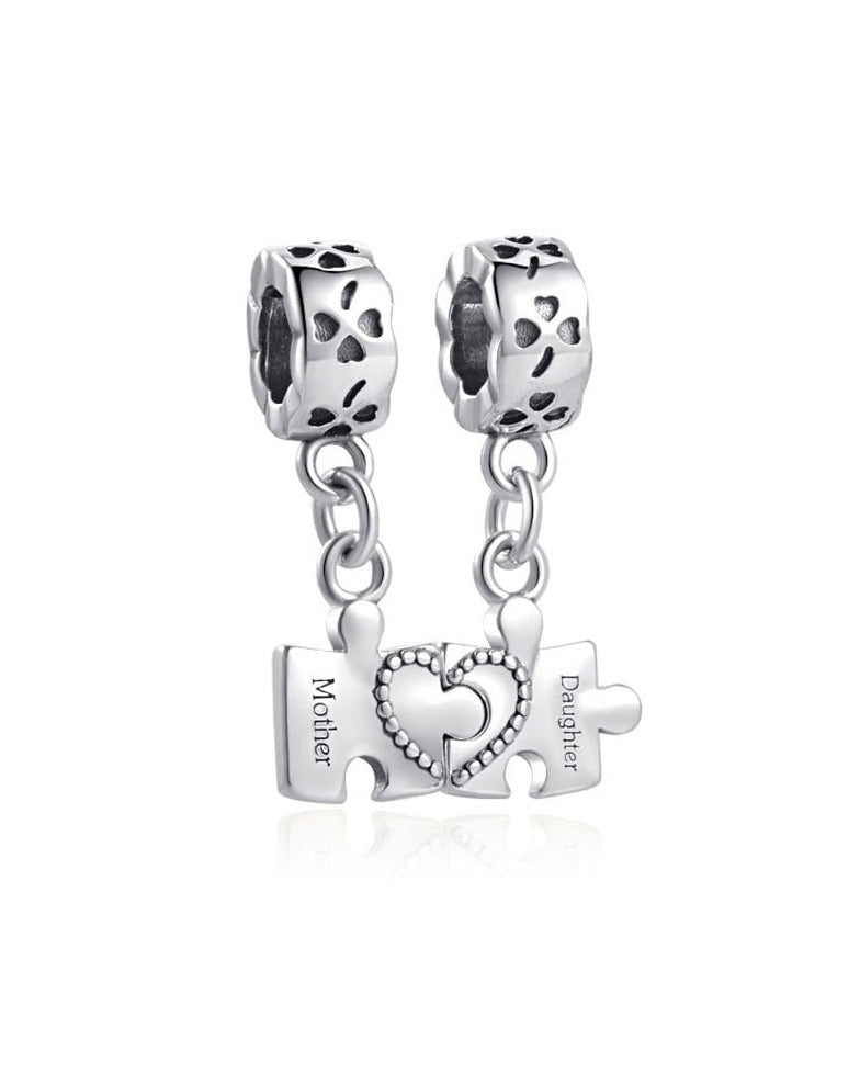 berloque charm me e filha  prata 925