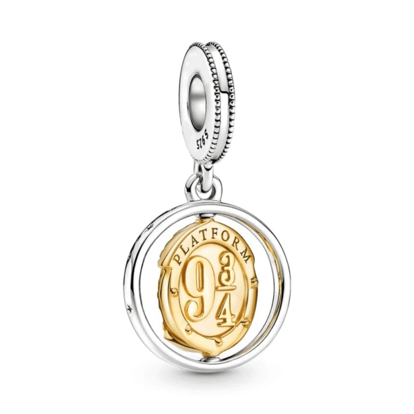 pendente em prata  charm plataforma 9 34 harry potter