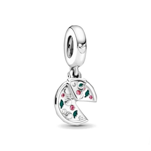 berloque charm pizza  prata 925