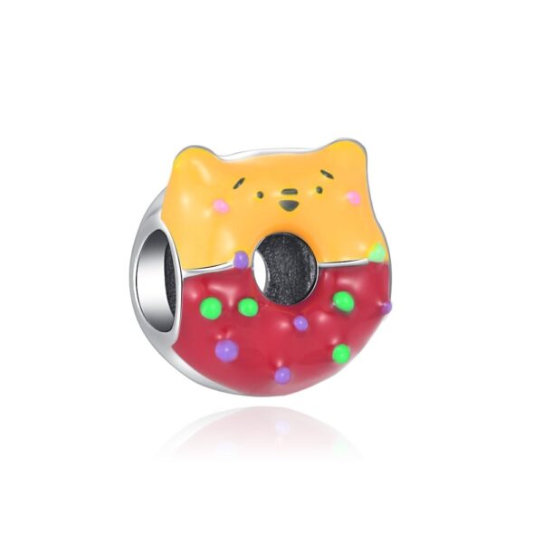 berloque em prata  charm my life donuts pooh