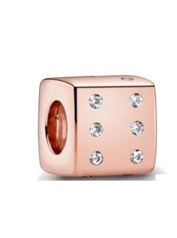 berloque charm dado  prata 925