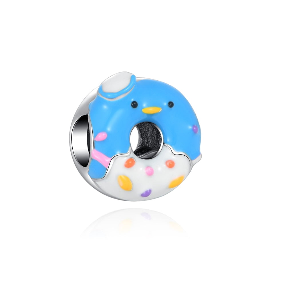 berloque em prata  charm my life donuts pato