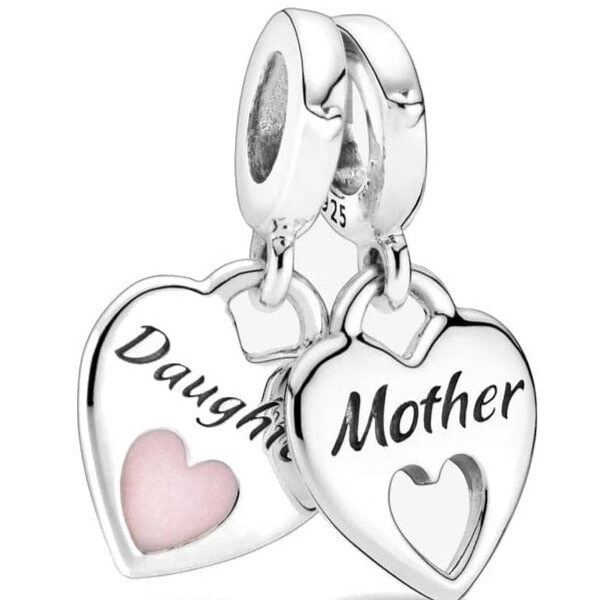 berloque charm me e filha  prata 925