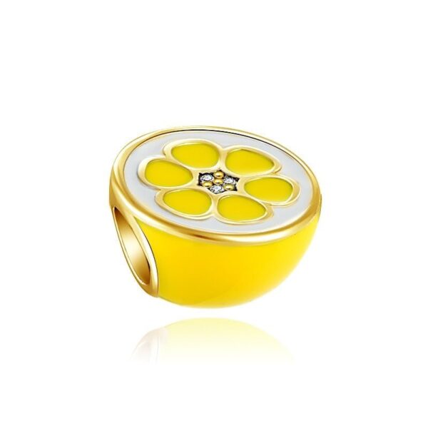 berloque charm lemon  prata 925