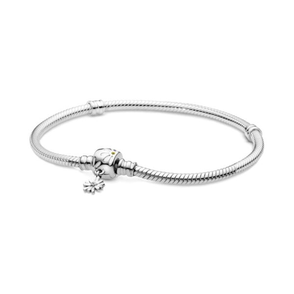 pulseira de berloque delicadas margaridas  semi rgida
