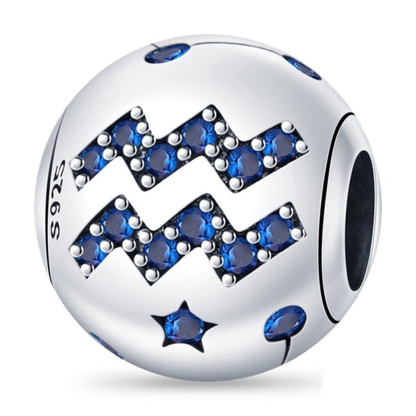 berloque charm signo aqurio  prata 925