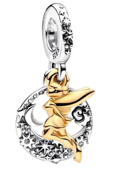 berloque charm tinker bell  prata 925
