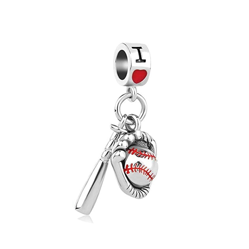 berloque charm baseball  prata 925
