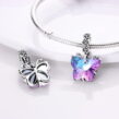 berloque charm magic butterfly  prata 925