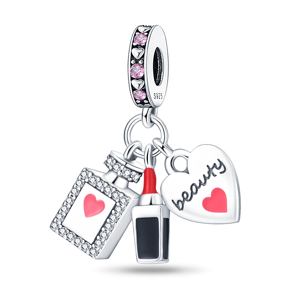 berloque charm beauty  prata 925