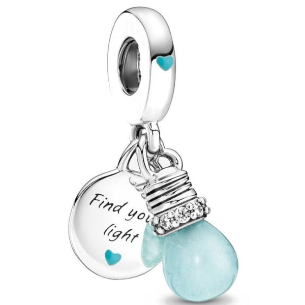 berloque charm find your light  prata 925
