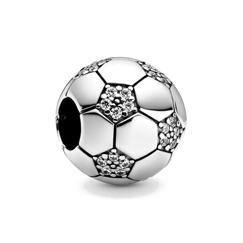 berloque charm soccer  prata 925