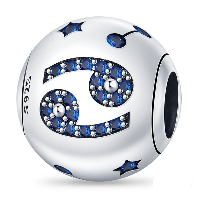 berloque charm signo cancer  prata 925