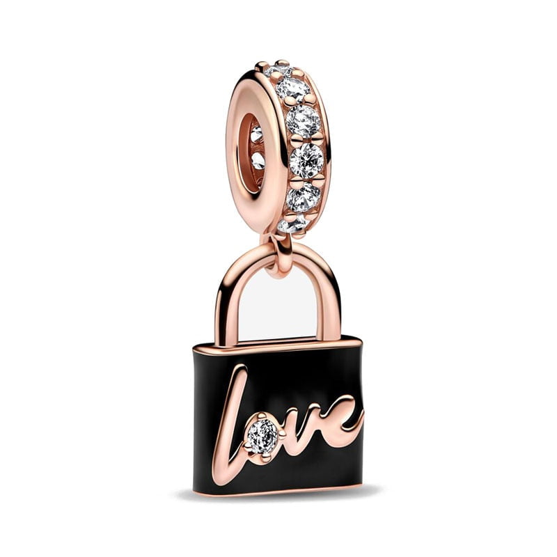 berloque charm love  prata 925