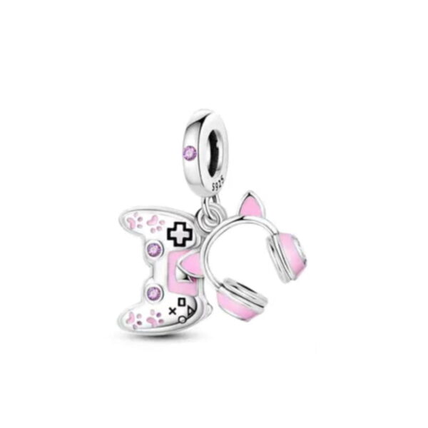 berloque charm gamer  prata 925