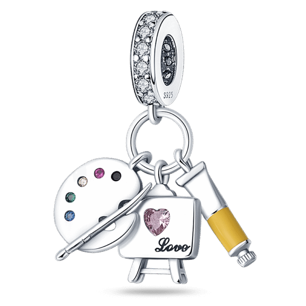 berloque charm art  prata 925