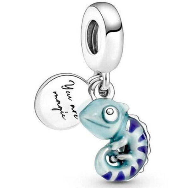 berloque charm camaleo  prata 925