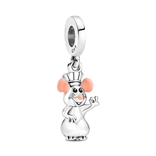 berloque charm remy ratatouille  prata 925