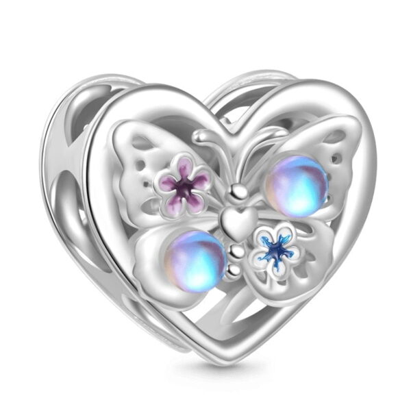 berloque charm magic butterfly  prata 925