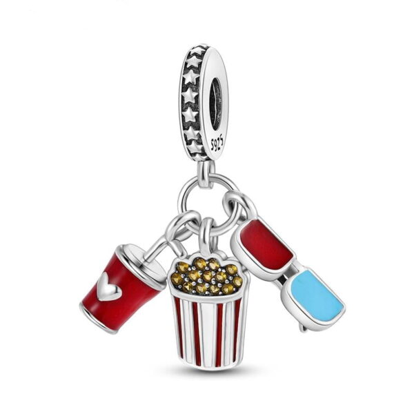 berloque charm cinema  prata 925