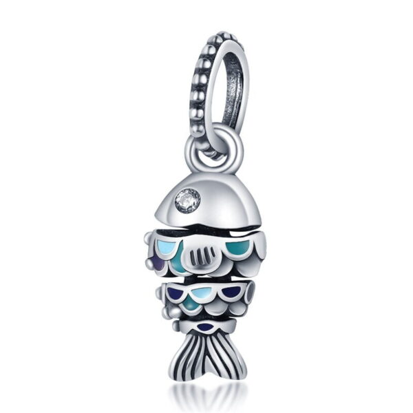 berloque charm fish  prata 925