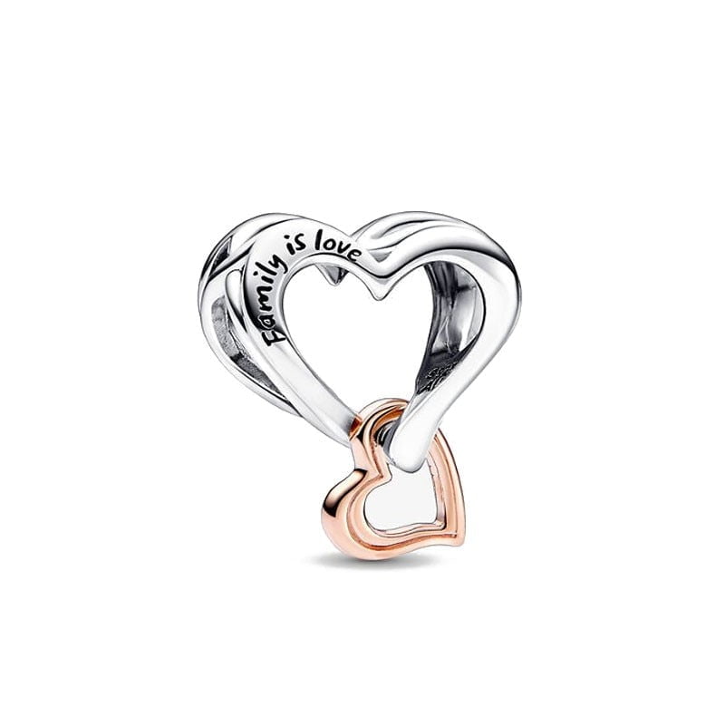 berloque charm family is love   prata 925