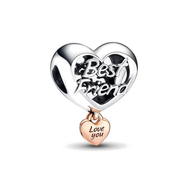 berloque charm best friend  prata 925