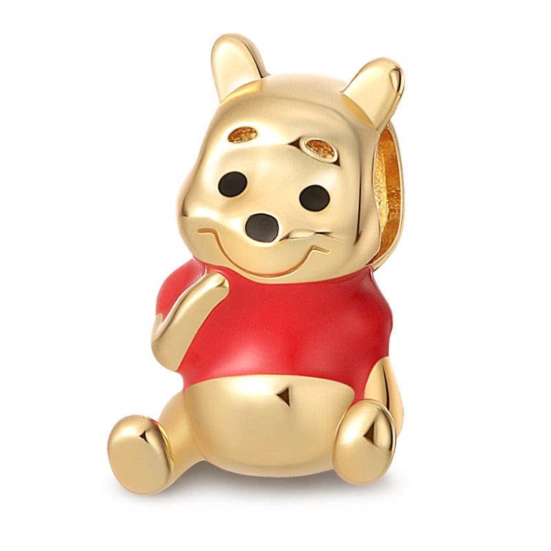berloque charm urso pooh  prata 925