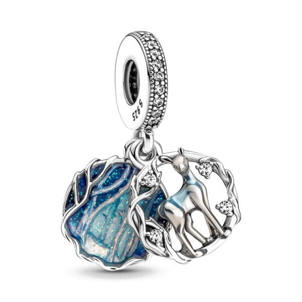 pendente em prata  charm patrono cervo harry potter