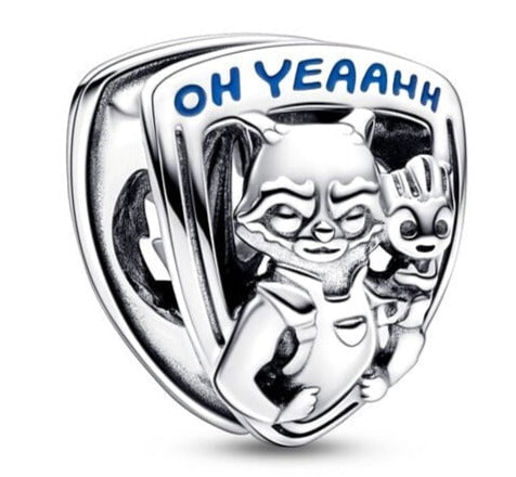 berloque charm guardians rocket e groot   prata 925