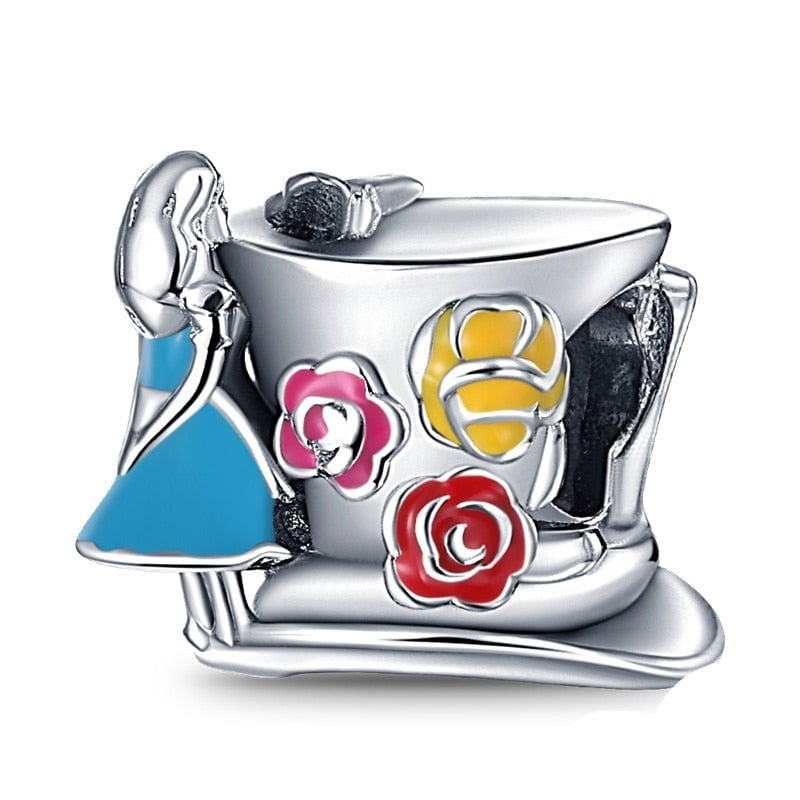berloque charm alice  prata 925