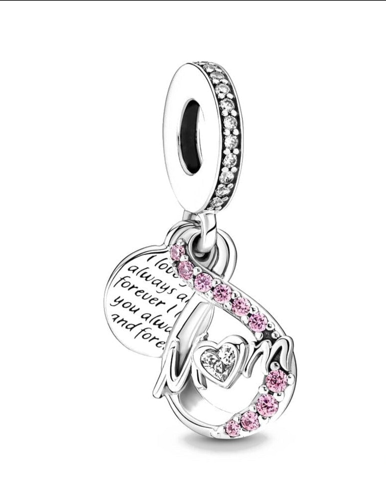 berloque charm mom  prata 925