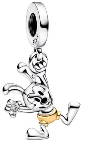 berloque charm mickey 100 anos  prata 925