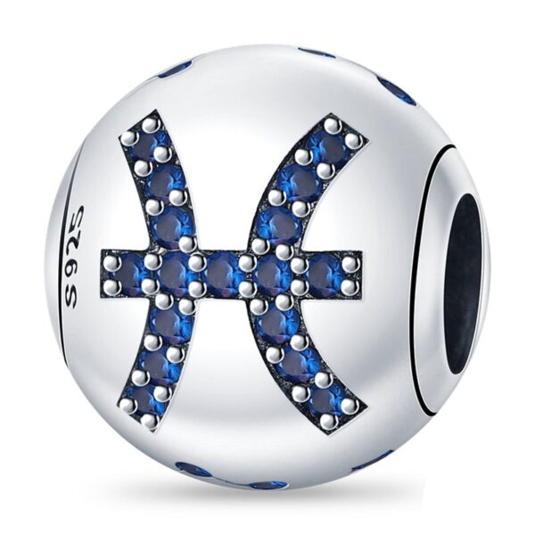 berloque charm signo peixes  prata 925