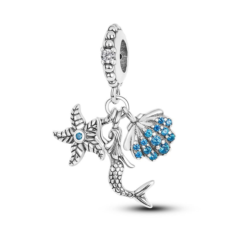 berloque charm sereia  prata 925