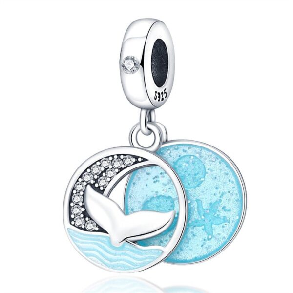 berloque charm baleia azul ll  prata 925